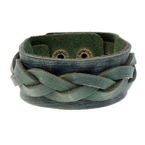 NWT Green Leather Cuff Bracelet